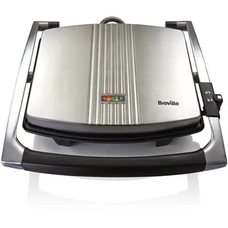 Breville Sandwich/Panini Press & Toastie Maker | 4-Slice | Stainless Steel [VST026X]