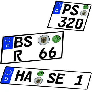 Wunschkennzeichen - Kennzeichen - 1/6-1/10-1/12-1/18-1/24-1/32-1/43-1/60-1/64-1/72-1/87 - Alles möglich - Auch Motorrad Nummernschild Wuns..