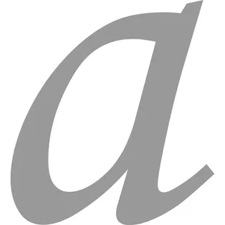 Selbstklebende Hausnummer - a - silber, 10 cm hoch - Kleben statt Bohren, Aufkleber für den Aussenbereich, Ziffer, Buchstabe