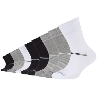 CAMANO Mesh ventilation", Crew Socken in Grau/Schwarz/ Weiß | Gr.: 23-26