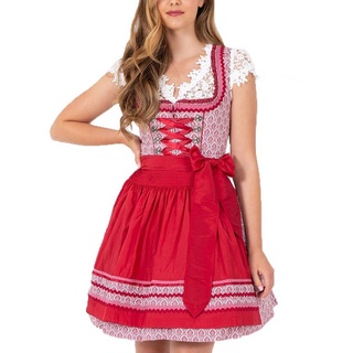 Krüger Madl Dirndl Krüger MADL Damen Dirndl 'Zea' 046375, Bordeaux R rot 32