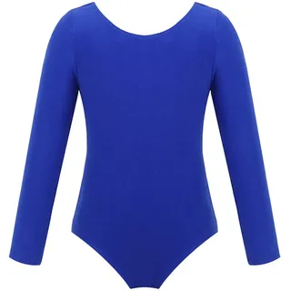 Kinder Mädchen Body Langarm Kurzarm Gymnastikanzug Trägerbody Ballettanzug Turnanzug Ballett Trikot Tanz Kleidung Dunkel Blau 146-152 - 146-152