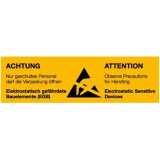 WARMBIER Warnschild ESD