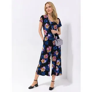 KIM & CO. Jumpsuit Brazil Knit Jersey 2 Eingrifftaschen weites Bein