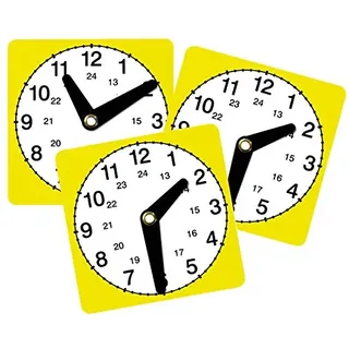 Betzold - Lernuhr 3er-Set - Uhrzeit Kinderuhr Uhr Lehrmittel Lehrmaterial