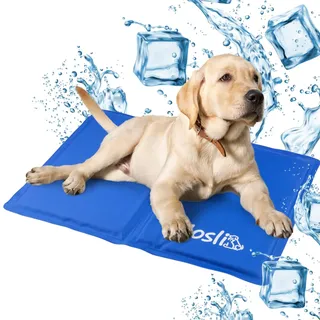 Nosli Kühlmatte für Hunde, Katzen & Menschen (50x90cm) • Selbstkühlende Hundematte mit Gel • Gel-Kühldecke Hund • Matte für Haustiere & Mensch
