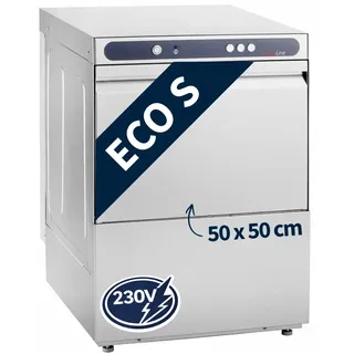 GastroHero Geschirrspülmaschine ECO 50x50 cm Korbmaß mit Reiniger- Klarspüldosierer Made in Europe,