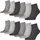 Plain 3er Pack anthraci/l mel grey/m mel gr 39-42