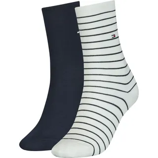 Tommy Hilfiger Small Stripe Socken 2 Paar Weiß 35-38
