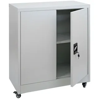 Mendler HWC-O50 Aktenschrank 98x80x40 cm hellgrau