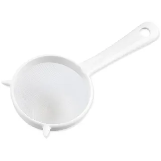 U-K Handheld Wiederverwendbares Plastiksieb Mesh Teeblattsieb Mehl Mesh Sieb Sieb Sieb Vogelnest Löffel Küche Filterwerkzeug für Lebensmittel Praktisches Design und langlebig