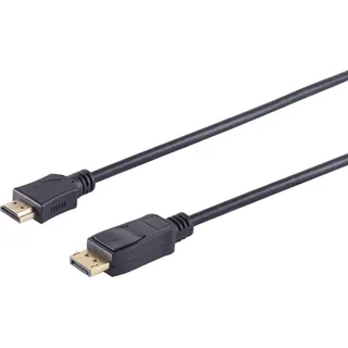 ShiverPeaks S/CONN maximum connectivity Displayportkabel-Displayport Stecker 20p HDMI Stecker, vergoldete Ko (10 m Displayport Video Kabel