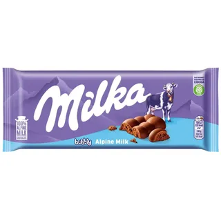Milka Luflee Schokolade 90g - Luftschokolade - Alpenmilch Schokoladentafel