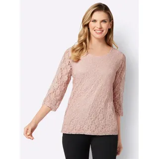 Sieh an! Spitzenshirt in puder | Gr.: 50