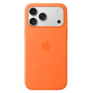 Apple iPhone 17 Pro Max Silikon Case mit MagSafe Orange