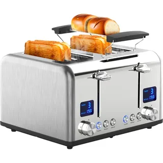 Steinborg SB-2080 Edelstahl Toaster 4 Scheiben 1630W
