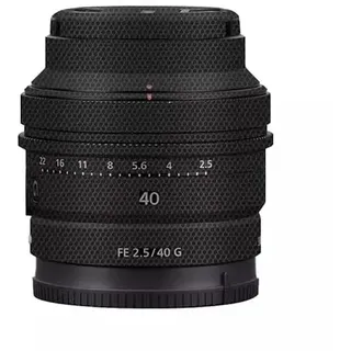 Kratzfeste Kameralinsenaufkleber für Sony FE 40 mm 50 mm F2.5 G Körperschutz Skin Cover FE 2.5/40 G 40 50 2.5 (Matrix Black)