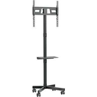 Maclean Brackets TV-Ständer auf Rollen Maclean MC-949 | Für 32–55 Zoll Fernseher bis 25 kg | Höhenverstellbar | VESA 400x400 | Ablage | Universal TV Standfuß