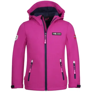 TROLLKIDS Softshelljacke Oslofjord Outdoor girls rosa|blau 128