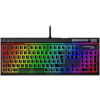 HyperX Alloy Elite 2 – Mechanische Gaming-Tastatur, roter Linearschalter, softwaregesteuertes Licht & Makro-Anpassung, ABS-Pudding-Tastenkappen, Mediensteuerung, RGB-LED-Hintergrundbeleuchtung