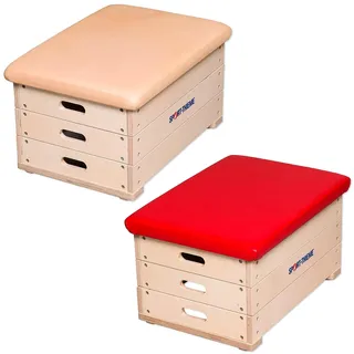 Sport-Thieme Sprungkasten Multiplex, 3-teilig Mit Kernrindlederbezug