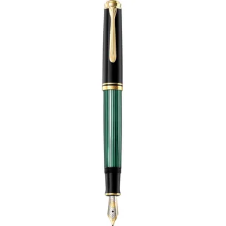 Pelikan Souverän M600 Kolbenfüller schwarz/grün/gold M (mittel)