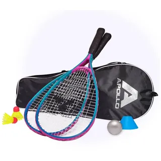 Apollo Speed Badminton Set inkl. Tasche Apollo 2x Aluminium-Schläger