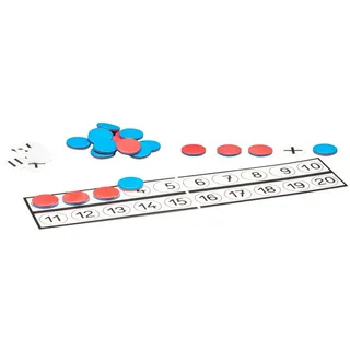 Wissner® aktiv lernen Lernspielzeug Rechenleiste mit Wendeplättchen und Rechenzeichen, RE-Plastic®, RE-Plastic®