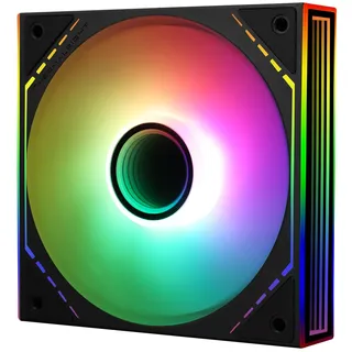 THERMALRIGHT TL-M12-S 120mm ARGB CPU Lüfter, mit 1500RPM Geschwindigkeit, Schwarz Computer-Gehäuselüfter,leiser 4pin PWM PC-Lüfter,für S-FDB Lager CPU Kühler Lüfter,mit Seitenspiegel ARGB Lichteffekt