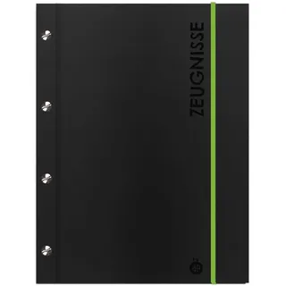 Trötsch Verlag Trötsch Zeugnismappe A4 mit Buchschrauben schwarz