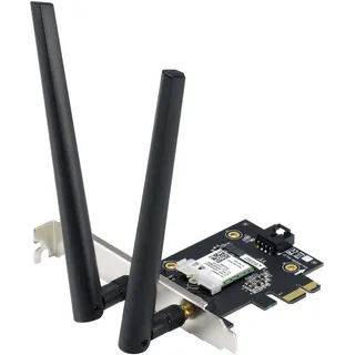 Asus PCE-AXE5400 WiFi 6E PCI-E Adapter 2402 Mbit/s 2,4GHz/5GHz/6GHz Schwarz