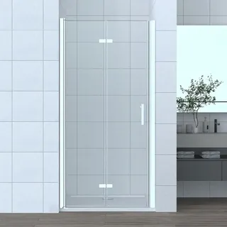 Nischentür Duschtür Duschwand Glaswand Duschabtrennung Duschkabine 70cm falt- /drehbar H185cm