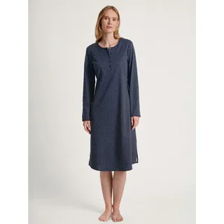CALIDA Midnight Dreams Nachthemd Damen, Länge 110cm, aus 100% Dicker Baumwolle, - 36-38