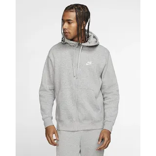 Nike Sportswear Club Fleece Herren-Hoodie Dark Grey Heather/Matte Silver/White XL
