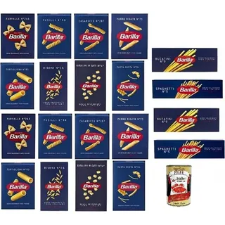 Barilla Pasta XXL Mix 20x500g (Farfalle, Fusilli, Casarecce, Penne Rigate, Spaghetti N.5, Tortiglioni, Risoni, Ditalini Rigati, Pasta Mista, Bucati...