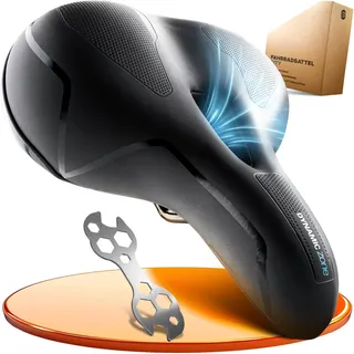 FORRIDER City-Fahrradsattel – Komfort | Anti-Nass-Versiegelung für dein Stadtrad Einheitsfarbe 23