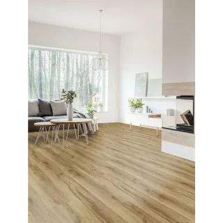 Check Vinylboden Kork >>3565 Mancos-; 3569 Seligman-; 3570 Leavenworth Oak <<, Click-Vinyl Normaldiele (1220 x 180 x 4,5 mm) inkl. Kork Trittschall, In 1 Packung: 12 Stück, 2,635 m2, 1 Packung: 12 Stück, 2,635 m2, World of SPC braun