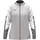 Polyesterjacke Damen Hellgrau/Weiß/Grau M