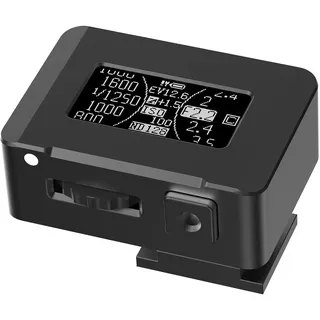 THYXGS Belichtungsmesser Für Filmkameras, 30°-Durchschnittsmessung, Mit OLED-Display, Blitzschuhhalterung, ISO-, Blenden- Und Verschlusszeiteinstellung, Für Vintage-Kameras