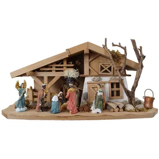 krippenursel Tolle Weihnachtskrippe Gersdorf inkl. 11-tlg. Figurensatz K 111