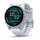 43 mm steinweiss / silber mit QuickFit Silikon-Armband 20 mm