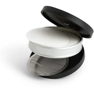AeroPress Reise-Kaffeefilterhalter, Kaffeefiltertasche mit zwei Fächern für AeroPress Standard- und XL-Filter, wasserdichte Aluminium-Aufbewahrung für Papier- und Metallfilter, kompakt und langlebig