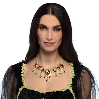 Boland 64566 - Königin Halskette, 45 cm, Kette mit Anhänger, Modeschmuck, Zubehör für Kostüme, Karneval