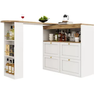 Modfu L-Förmiger, Weiß, Holzwerkstoff, 105x102x39 cm, Küchen, Küchenmöbel, Kücheninseln