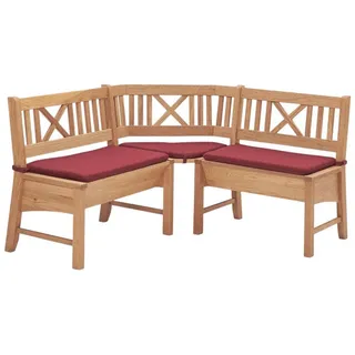 58aufmkessel Eckbank, Buche, Rot, Holz, 177x177 cm, Esszimmer, Bänke, Eckbänke