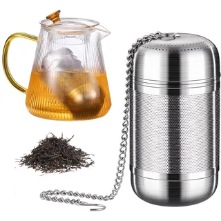Teesieb Für Teekanne,Teesieb Für Thermoskanne,Wiederverwendbar,TeesiebEdelstahl,Teeei Edelstahl,Geeignet Zum Aufhängen An Teekannen, Tassen, Thermosflaschen