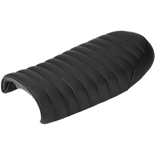 Wakects Motorradsitz, Motorrad PU Leder Vintage Racer Flacher Sitz Kissen Sattel, Modifikation Sitz Leder Universal Motorrad (D)
