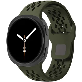Silikon Sportarmband für Samsung Galaxy Watch 9 8 40mm 44mm/8 Classic 46mm | Weiches,Wasserdicht,Atmungsaktiv,Silikon Armbänder Ersatzarmband für Galaxy Watch 9 8,Watch 8 Classic Armband Damen Herren