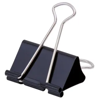 SOENNECKEN Foldbackklemmer 1564 24x12mm schwarz 12 St./Pack.