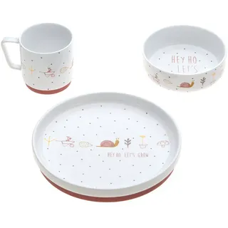 Lässig Geschirr Set Garden Explorer Schnecke, Rosa